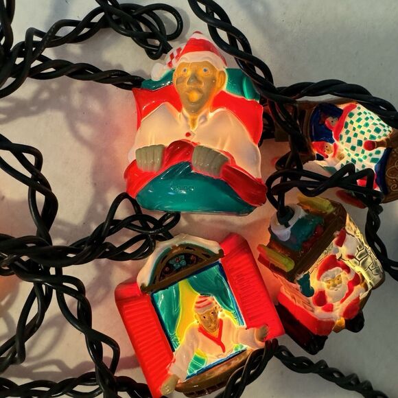 Vintage The Night Before Christmas Storytelling Light Strand Music Works Video - Picture 10 of 17